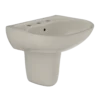 TOTO Supreme Oval Wall-Mount Bathroom Sink with CEFIONTECT and Shroud for 8 Inch Center Faucets, Bone, Vitreous China, LHT241.8G#03
