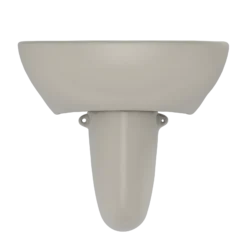 TOTO Supreme Oval Wall-Mount Bathroom Sink with CEFIONTECT and Shroud for 8 Inch Center Faucets, Bone, Vitreous China, LHT241.8G#03