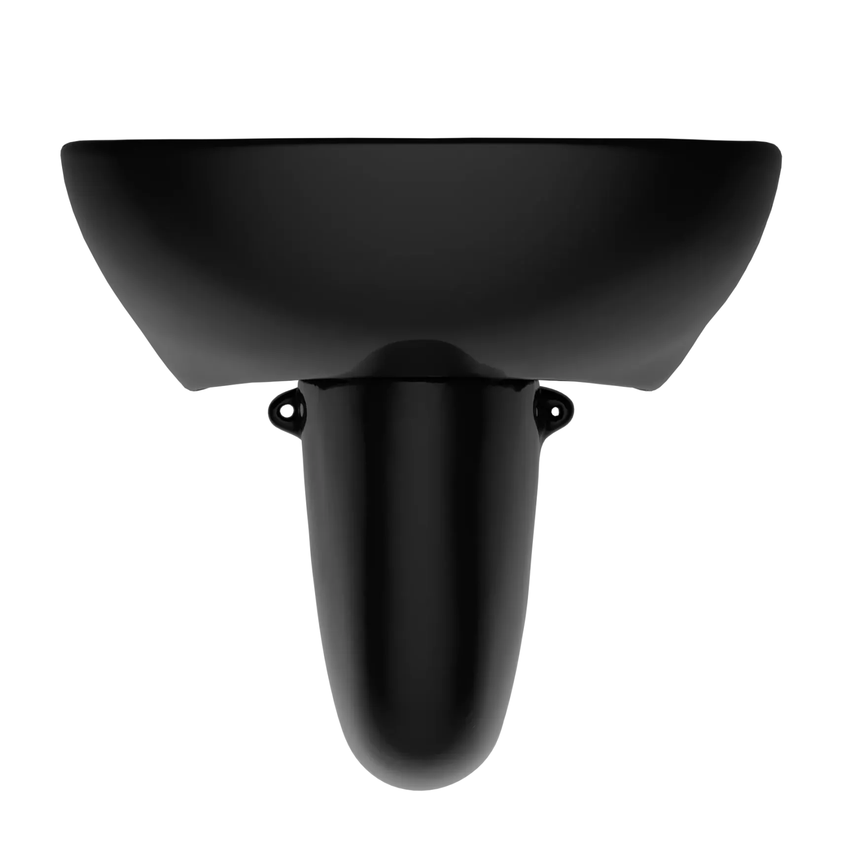 TOTO Supreme Oval Wall-Mount Bathroom Sink and Shroud for Single Hole Faucets, Ebony, Vitreous China, LHT241#51