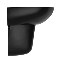 TOTO Supreme Oval Wall-Mount Bathroom Sink and Shroud for Single Hole Faucets, Ebony, Vitreous China, LHT241#51