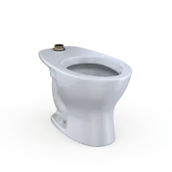 TOTO TORNADO FLUSH Commercial Flushometer Floor-Mounted Universal Height Toilet with CEFIONTECT, ADA Compliant, Elongated, Cotton White, Vitreous China, CT725CUFG#01
