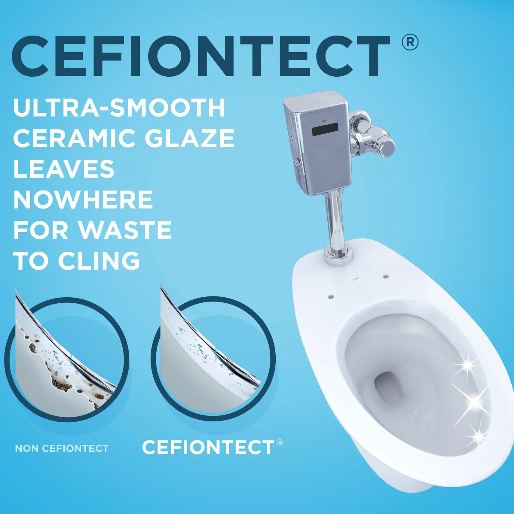 TOTO TORNADO FLUSH Commercial Flushometer Floor-Mounted Universal Height Toilet with CEFIONTECT, ADA Compliant, Elongated, Cotton White, Vitreous China, CT725CUFG#01