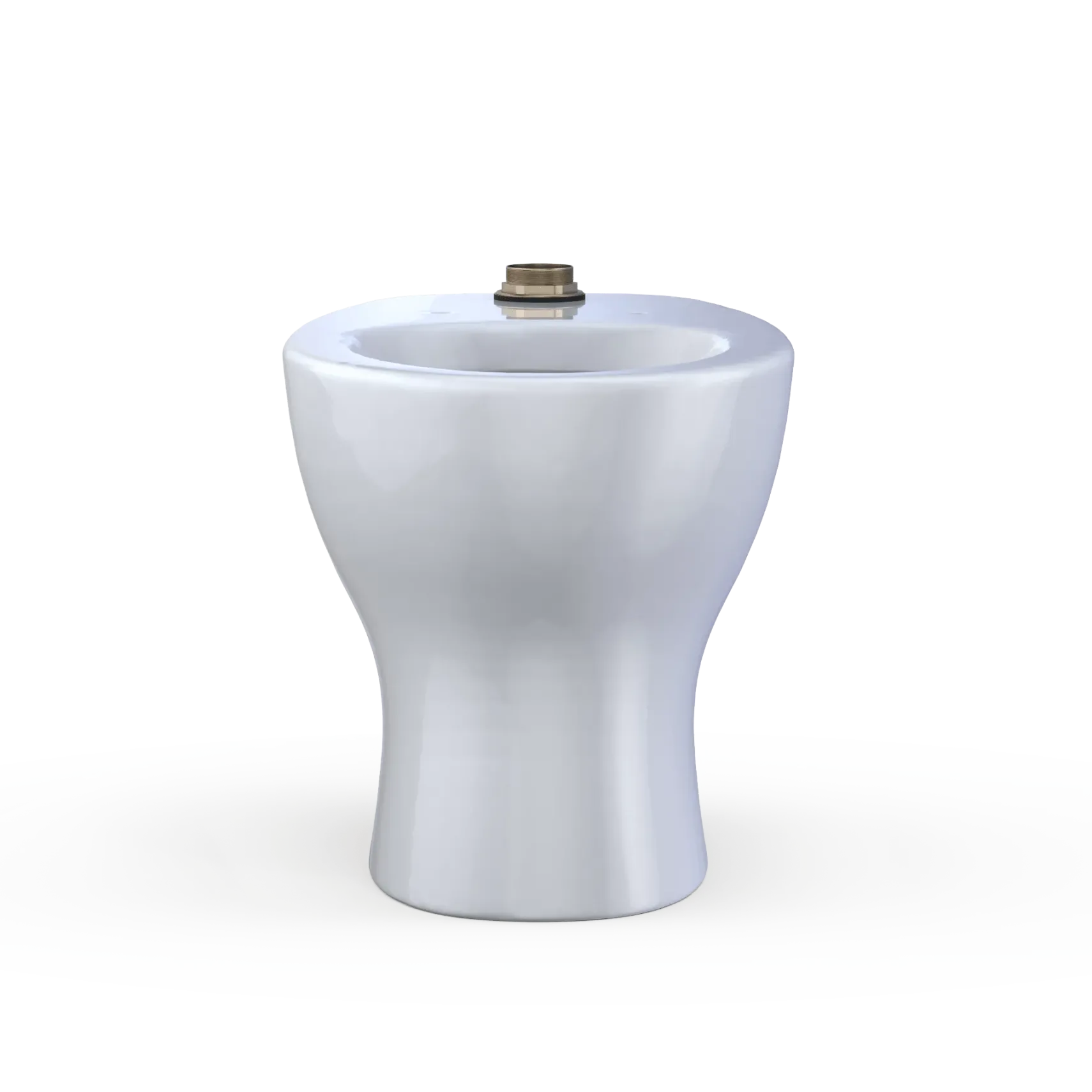 TOTO TORNADO FLUSH Commercial Flushometer Floor-Mounted Universal Height Toilet with CEFIONTECT, ADA Compliant, Elongated, Cotton White, Vitreous China, CT725CUFG#01