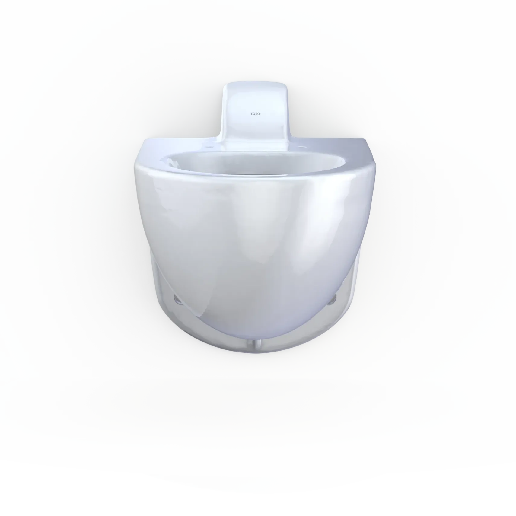 TOTO TORNADO FLUSH Commercial Flushometer Wall-Mounted Toilet, Elongated, Cotton White, Vitreous China, CT728CUV#01