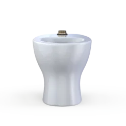 TOTO TORNADO FLUSH Commercial Flushometer Floor-Mounted Toilet, Elongated, Cotton White, Vitreous China, CT725CU#01