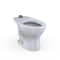 TOTO TORNADO FLUSH Commercial Flushometer Floor-Mounted Universal Height Toilet, ADA Compliant, Elongated, Cotton White, Vitreous China, CT725CUF#01