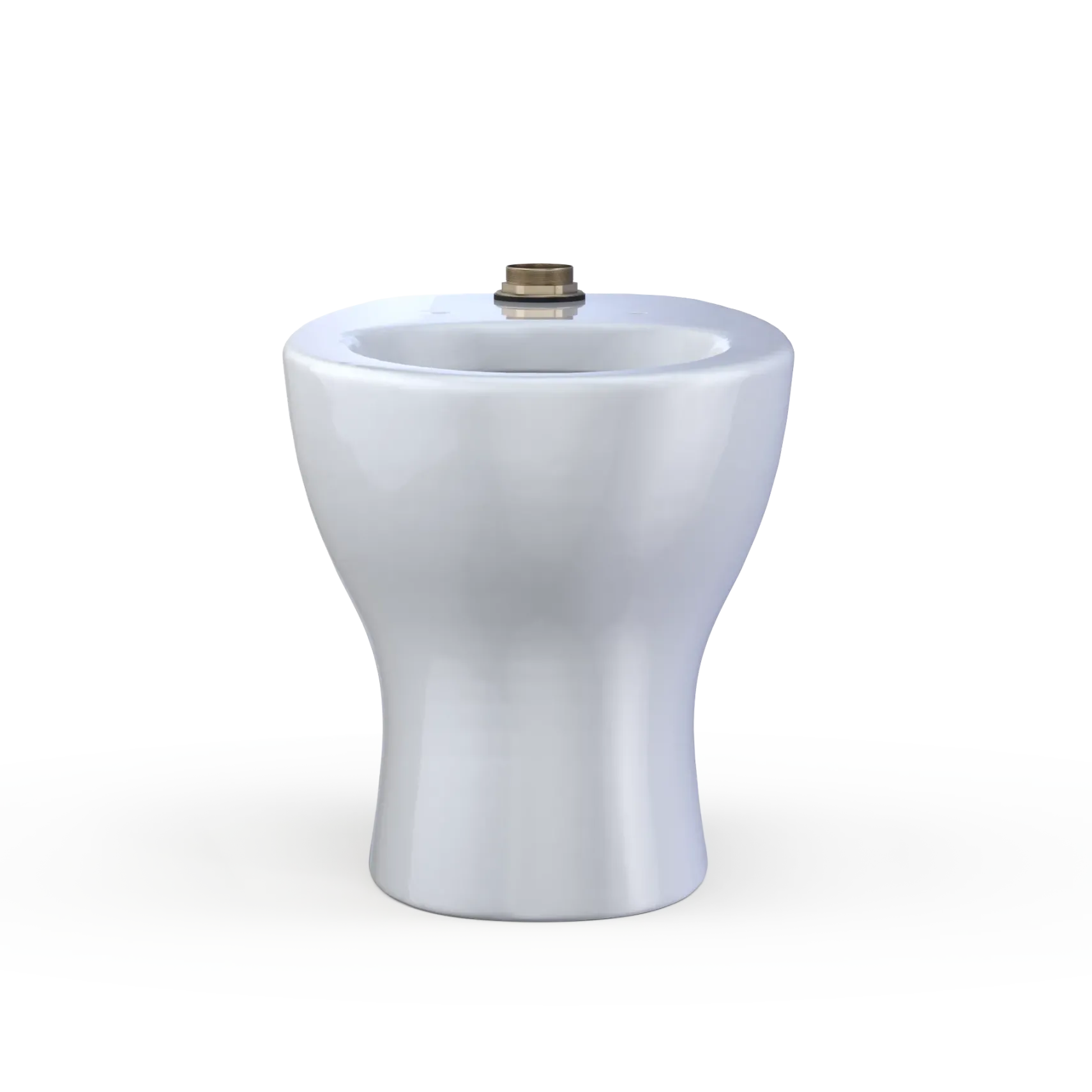 TOTO TORNADO FLUSH Commercial Flushometer Floor-Mounted Universal Height Toilet, ADA Compliant, Elongated, Cotton White, Vitreous China, CT725CUF#01
