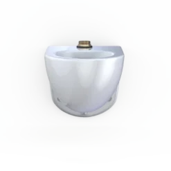 TOTO TORNADO FLUSH Commercial Flushometer Wall-Mounted Toilet, Elongated, Cotton White, Vitreous China, CT728CU#01