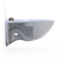 TOTO TORNADO FLUSH Commercial Flushometer Wall-Mounted Toilet, Elongated, Cotton White, Vitreous China, CT728CU#01