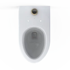 TOTO TORNADO FLUSH Commercial Flushometer Wall-Mounted Toilet, Elongated, Cotton White, Vitreous China, CT728CU#01