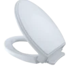 TOTO Traditional SoftClose Non Slamming, Slow Close Elongated Toilet Seat and Lid, Cotton White, Plastic, SS154#01