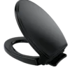 TOTO Traditional SoftClose Non Slamming, Slow Close Elongated Toilet Seat and Lid, Ebony, Plastic, SS154#51