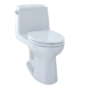 TOTO Ultimate One-Piece Elongated 1.6 GPF Toilet, Cotton White, Vitreous China, MS854114#01