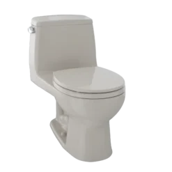 TOTO Ultimate One-Piece Round Bowl 1.6 GPF Toilet, Bone, Vitreous China, MS853113#03