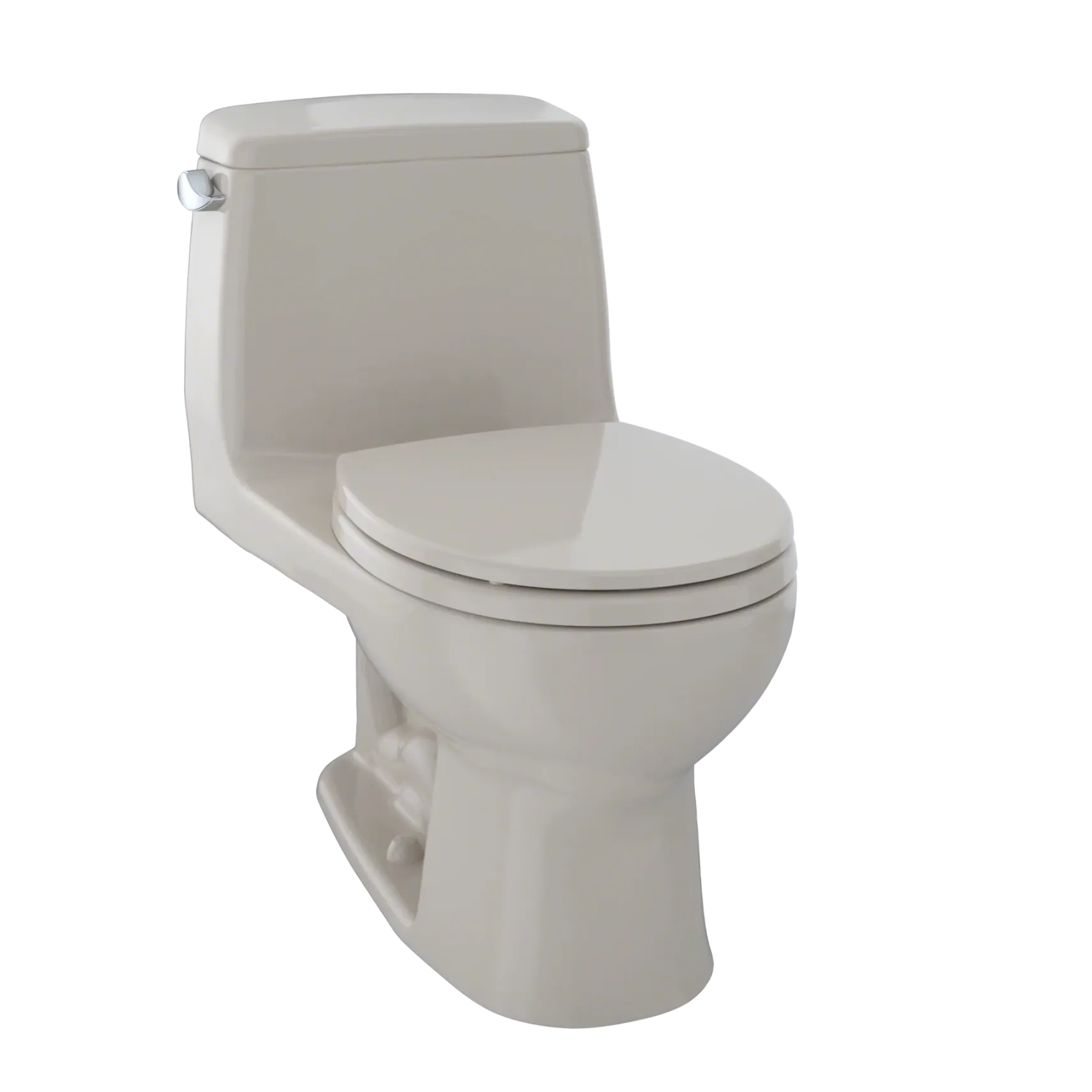 TOTO Ultimate One-Piece Round Bowl 1.6 GPF Toilet, Bone, Vitreous China, MS853113#03