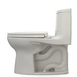 TOTO UltraMax II One-Piece Elongated 1.28 GPF Universal Height Toilet with CEFIONTECT and SS124 SoftClose Seat, WASHLET+ Ready, Sedona Beige, Vitreous China|Plastic, MS604124CEFG#12