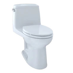 TOTO UltraMax One-Piece Elongated 1.6 GPF Toilet, Cotton White, Vitreous China, MS854114S#01