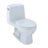 TOTO UltraMax One-Piece Round Bowl 1.6 GPF Toilet, Cotton White, Vitreous China, MS853113S#01