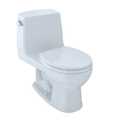 TOTO UltraMax One-Piece Round Bowl 1.6 GPF Toilet, Cotton White, Vitreous China, MS853113S#01