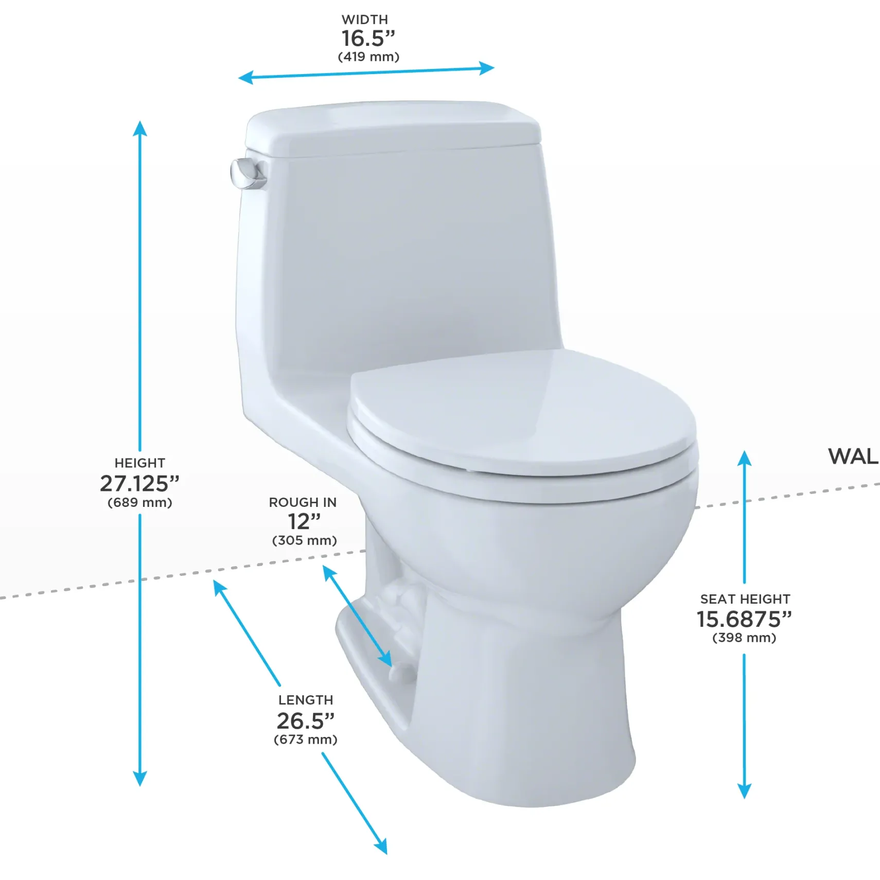 TOTO UltraMax One-Piece Round Bowl 1.6 GPF Toilet, Sedona Beige, Vitreous China, MS853113S#12