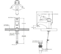 TOTO Vivian Single Handle 1.2 GPM Bathroom Sink Faucet, Brushed Nickel, Brass, TL220SD12#BN