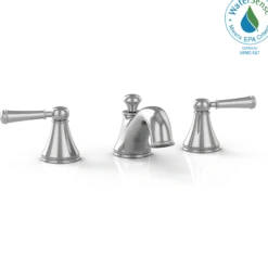 TOTO Vivian Two Handle Widespread 1.2 GPM Bathroom Sink Faucet, Polished Chrome, Brass, TL220DD112#CP