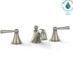 TOTO Vivian Two Handle Widespread 1.2 GPM Bathroom Sink Faucet, Brushed Nickel, Brass, TL220DD112#BN