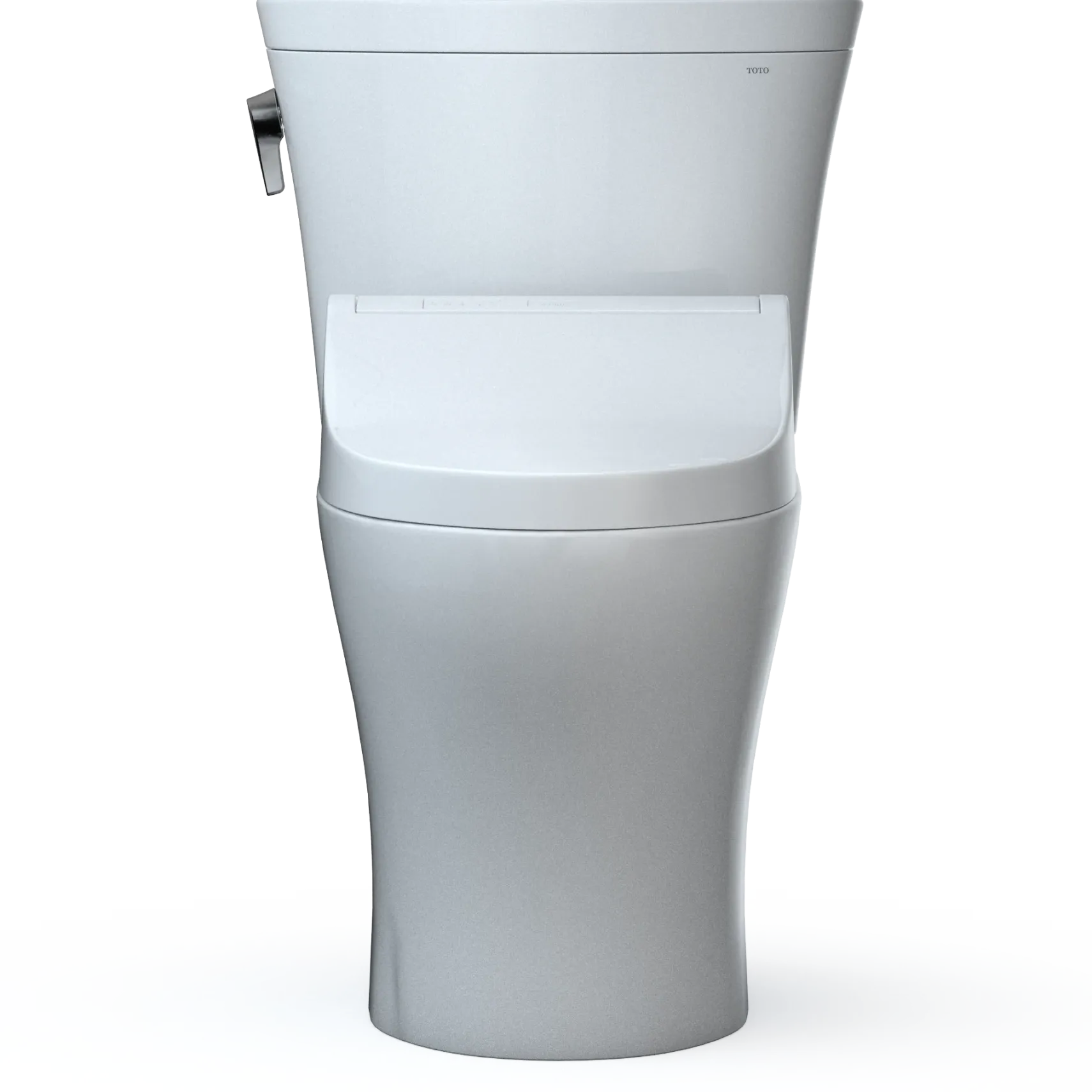 TOTO WASHLET+ Aquia IV Arc Two-Piece Elongated Dual Flush 1.28 and 0.9 GPF Toilet with C5 Bidet Seat, Cotton White, Vitreous China|Plastic, MW4483084CEMFGN#01