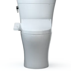 TOTO WASHLET+ Aquia IV Arc Two-Piece Elongated Dual Flush 1.28 and 0.9 GPF Toilet with C2 Bidet Seat, Cotton White, Vitreous China|Plastic, MW4483074CEMFGN#01