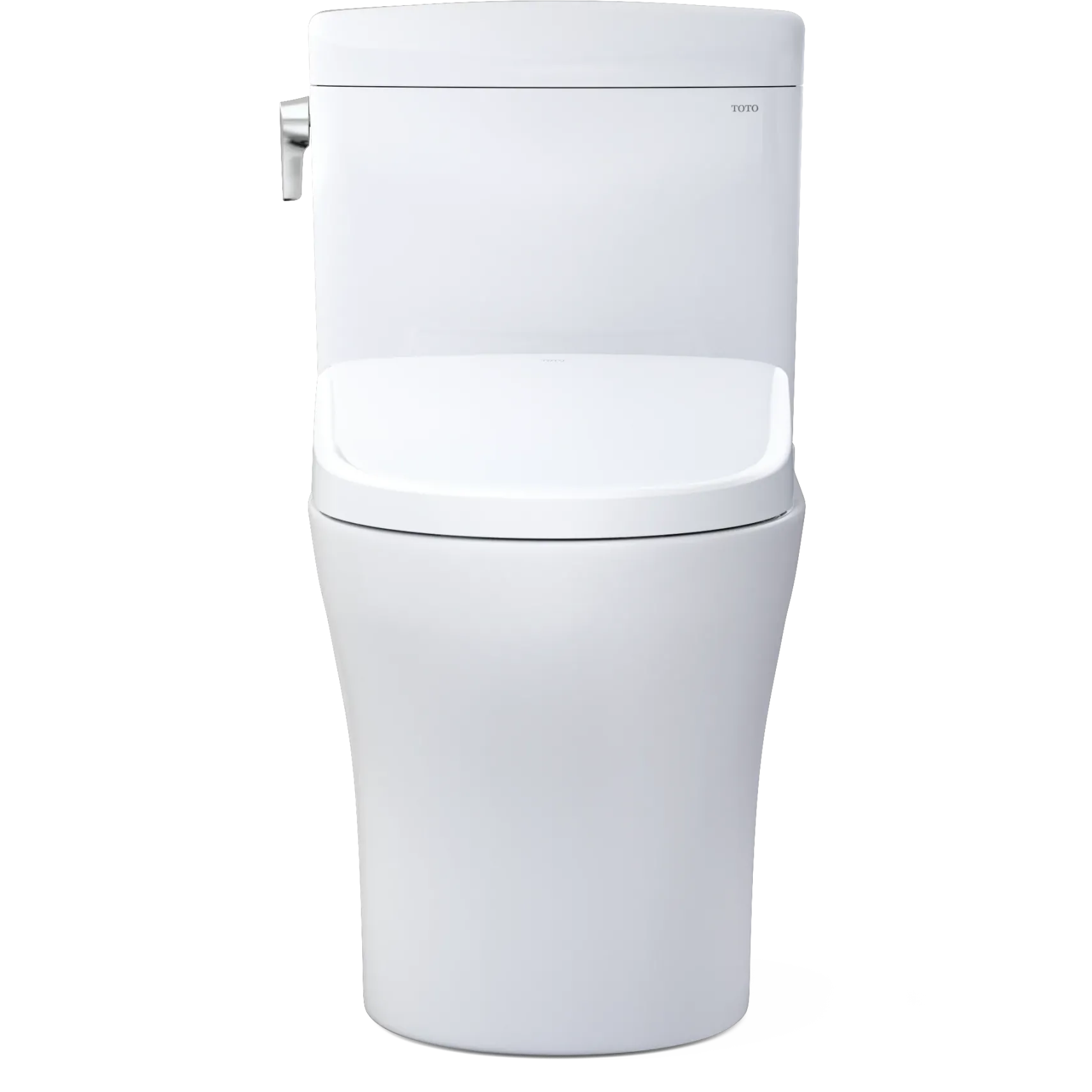 TOTO WASHLET+ Aquia IV Cube Two-Piece Elongated Dual Flush 1.28 and 0.9 GPF Toilet with Auto Flush S7 Contemporary Bidet Seat, Cotton White, Vitreous China|Plastic, MW4364726CEMFGNA#01