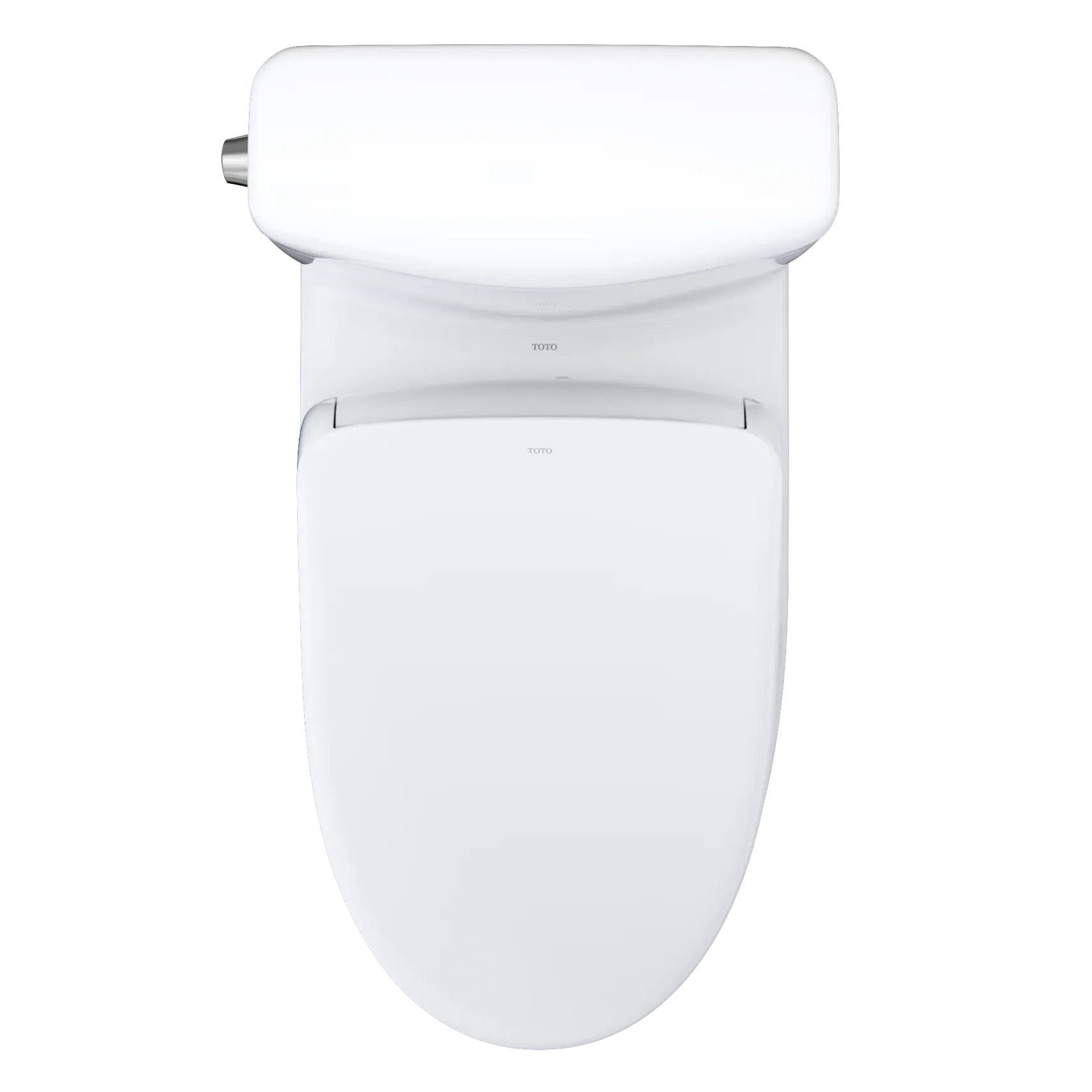 TOTO WASHLET+ Aquia IV Cube Two-Piece Elongated Dual Flush 1.28 and 0.9 GPF Toilet with Auto Flush S7 Contemporary Bidet Seat, Cotton White, Vitreous China|Plastic, MW4364726CEMFGNA#01