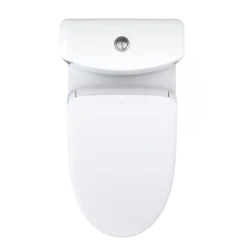 TOTO WASHLET+ Aquia IV One-Piece Elongated Dual Flush 1.28 and 0.9 GPF Toilet with S7A Contemporary Electric Bidet Seat, Cotton White, Vitreous China|Plastic, MW6464736CEMFGN#01