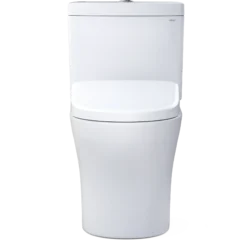 TOTO WASHLET+ Aquia IV Two-Piece Elongated Dual Flush 1.28 and 0.9 GPF Toilet with Auto Flush S7A Contemporary Bidet Seat, Cotton White, Vitreous China|Plastic, MW4464736CEMFGNA#01