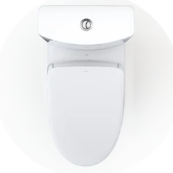 TOTO WASHLET+ Aquia IV Two-Piece Elongated Dual Flush 1.28 and 0.9 GPF Toilet with Auto Flush S7A Contemporary Bidet Seat, Cotton White, Vitreous China|Plastic, MW4464736CEMFGNA#01