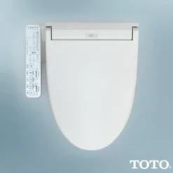 TOTO WASHLET C2 Electronic Bidet Toilet Seat with PREMIST and EWATER+ Wand Cleaning, Elongated, Sedona Beige, Plastic, SW3074#12