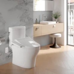 TOTO WASHLET C2 Electronic Bidet Toilet Seat with PREMIST and EWATER+ Wand Cleaning, Elongated, Sedona Beige, Plastic, SW3074#12