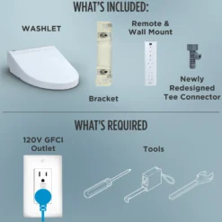 TOTO WASHLET C5 Electronic Bidet Toilet Seat with PREMIST and EWATER+ Wand Cleaning, Elongated, Sedona Beige, Plastic, SW3084#12