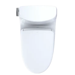 TOTO WASHLET+ Carlyle II 1G One-Piece Elongated 1.0 GPF Toilet with Auto Flush WASHLET+ S7A Contemporary Bidet Seat, Cotton White, Vitreous China|Plastic, MW6144736CUFGA#01