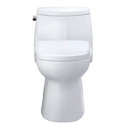TOTO WASHLET+ Carlyle II One-Piece Elongated 1.28 GPF Toilet with Auto Flush WASHLET+ S7 Contemporary Bidet Seat, Cotton White, Vitreous China|Plastic, MW6144726CEFGA#01