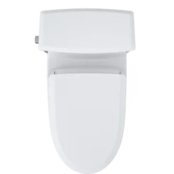 TOTO WASHLET+ Connelly Two-Piece Elongated Dual Flush 1.28 and 0.9 GPF Toilet, Classic WASHLET S7A Bidet Seat with Auto Flush and Auto Open/Close Lid, Cotton White, Vitreous China|Plastic, MW4944734CEMFGA#01