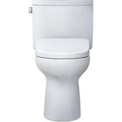 TOTO WASHLET+ Drake II Two-Piece Elongated 1.28 GPF Toilet with Auto Flush WASHLET+ S7A Contemporary Bidet Seat, Cotton White, Vitreous China|Plastic, MW4544736CEFGA#01