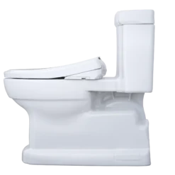 TOTO WASHLET+ Eco Guinevere Elongated 1.28 GPF Universal Height Toilet and S7A Classic Bidet Seat with Auto Open/Close, Cotton White, Vitreous China|Plastic, MW9744734CEFG#01