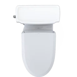 TOTO WASHLET+ Eco Guinevere Elongated 1.28 GPF Universal Height Toilet and S7 Classic Bidet Seat with Auto Flush, Cotton White, Vitreous China|Plastic, MW9744724CEFGA#01