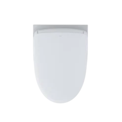 TOTO WASHLET+ EP Wall-Hung Elongated Toilet with S7A Contemporary Bidet Seat and DuoFit In-Wall 0.9 and 1.28 GPF Auto Dual-Flush Tank System, Matte Silver, Vitreous China|Plastic, CWT4284736CMFGA#MS