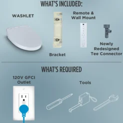 TOTO WASHLET K300 Electronic Bidet Toilet Seat, Instantaneous Water Heating, PREMIST and EWATER+ Wand Cleaning, Sedona Beige, SW3036R#12