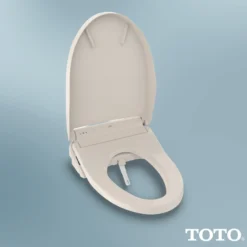 TOTO WASHLET K300 Electronic Bidet Toilet Seat, Instantaneous Water Heating, PREMIST and EWATER+ Wand Cleaning, Sedona Beige, SW3036R#12