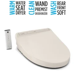 TOTO WASHLET K300 Electronic Bidet Toilet Seat, Instantaneous Water Heating, PREMIST and EWATER+ Wand Cleaning, Sedona Beige, SW3036R#12