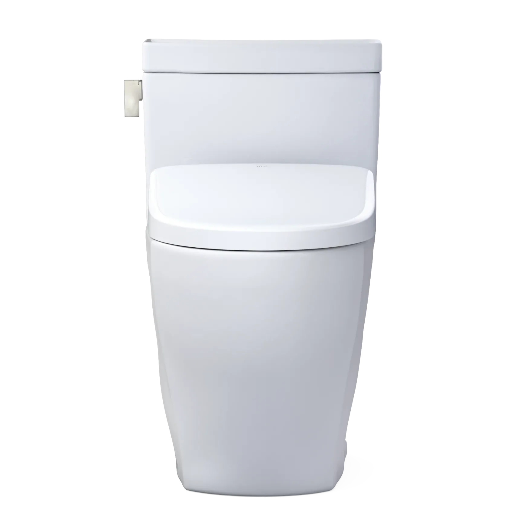 TOTO WASHLET+ Legato One-Piece Elongated 1.28 GPF Toilet with Auto Flush S7A Contemporary Bidet Seat, Cotton White, Vitreous China|Plastic, MW6244736CEFGA#01