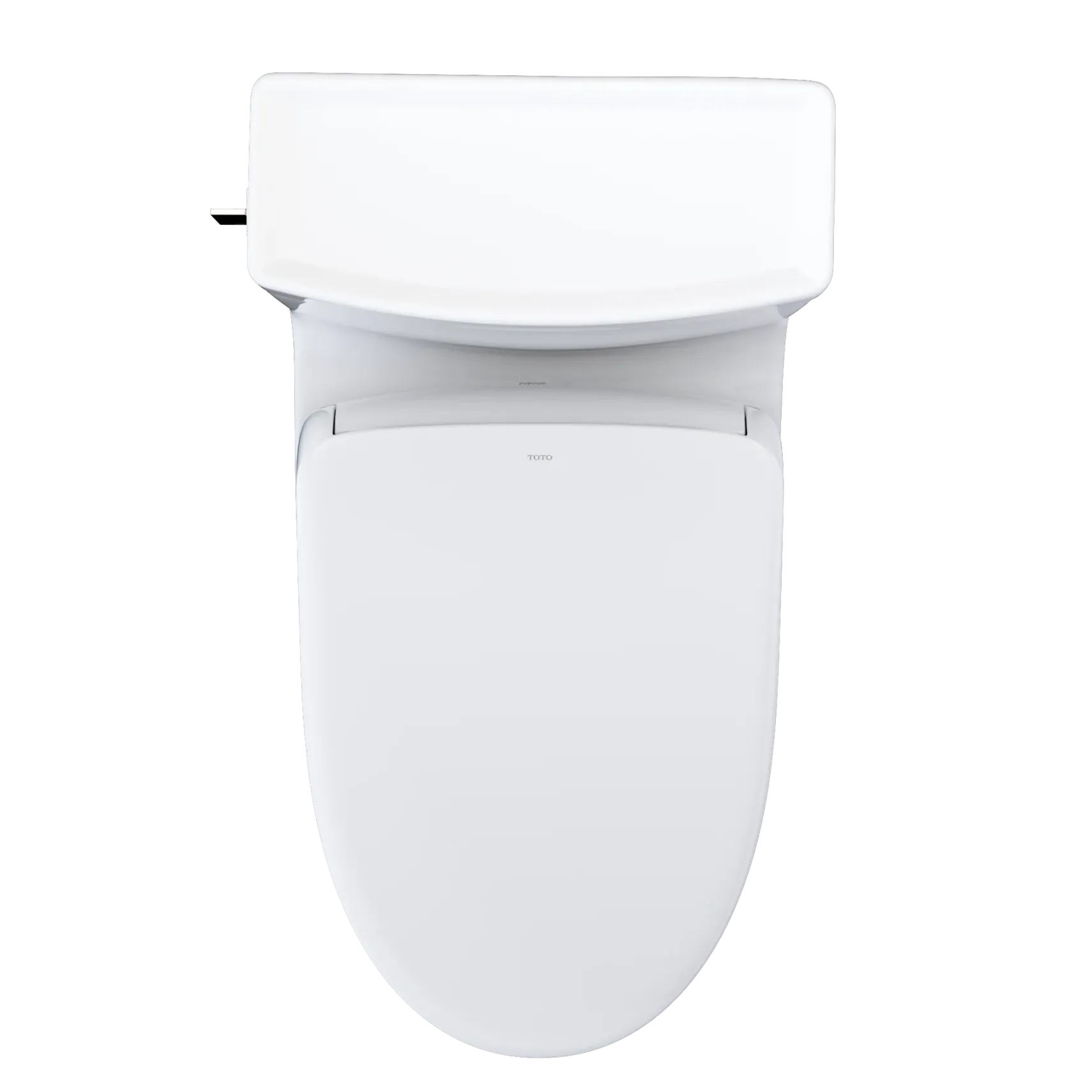 TOTO WASHLET+ Legato One-Piece Elongated 1.28 GPF Toilet with Auto Flush S7A Contemporary Bidet Seat, Cotton White, Vitreous China|Plastic, MW6244736CEFGA#01