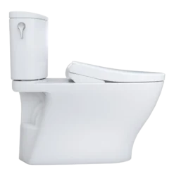 TOTO WASHLET+ Nexus 1G Two-Piece Elongated 1.0 GPF Toilet with S7 Contemporary Bidet Seat, Cotton White, Vitreous China|Plastic, MW4424726CUFG#01